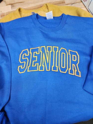 Senior Embroidered Crew