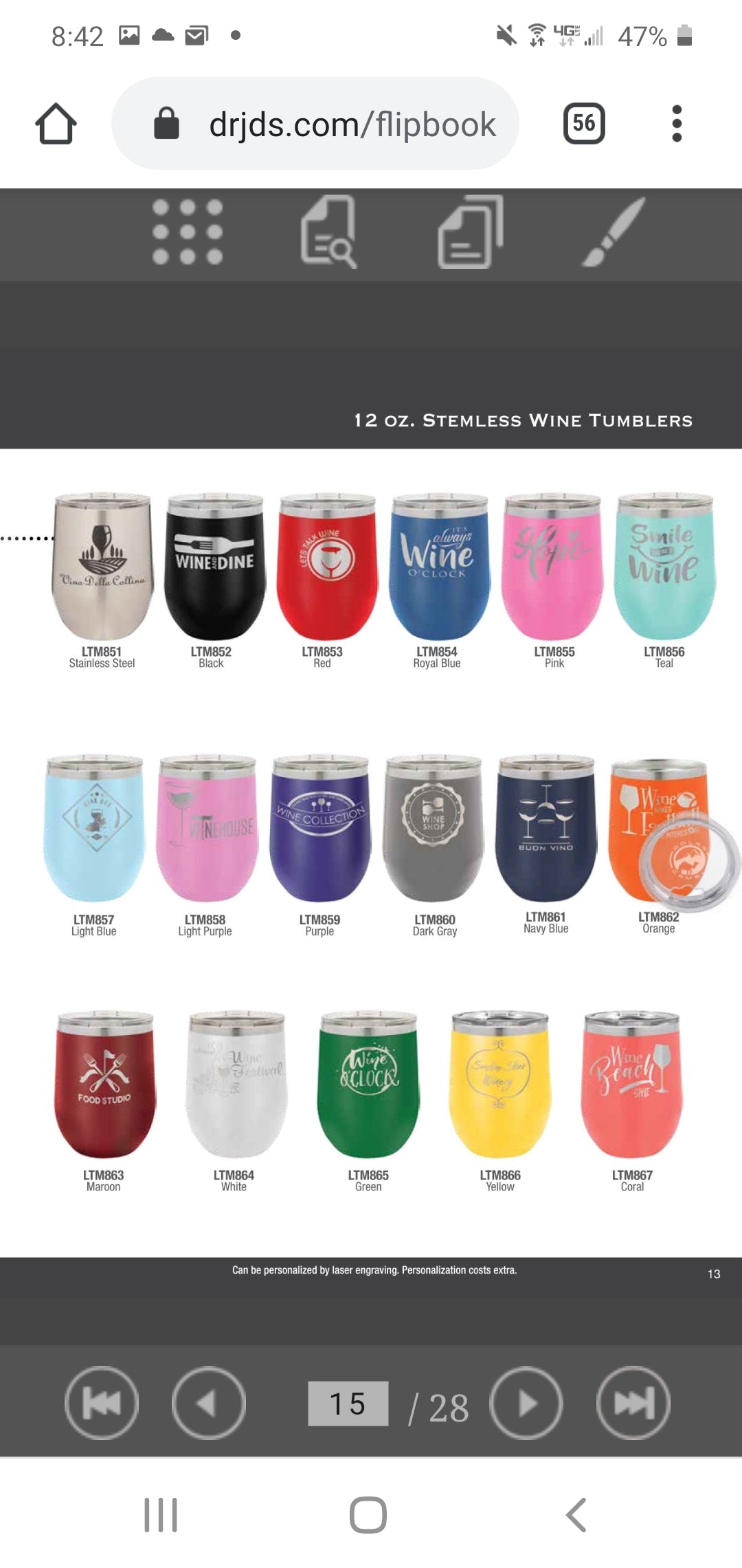 It's all Messy wine tumbler