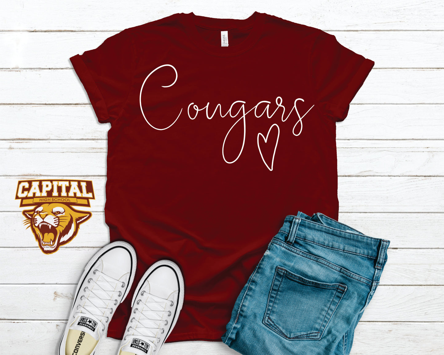 Bella Canvas School Spirit T Shirt