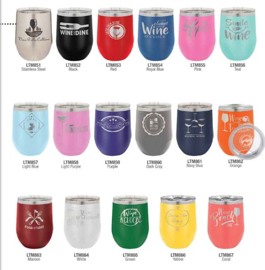 Custom Laser Engraved Polar Camel Wine tumbler